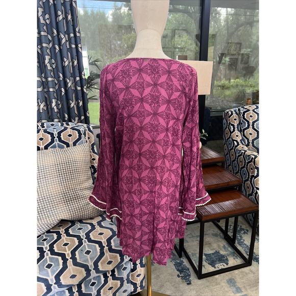 O'Neill Women's Imogen Coverup/Dress, Embroidered Purple, Size Small New Flowy - Picture 6 of 9